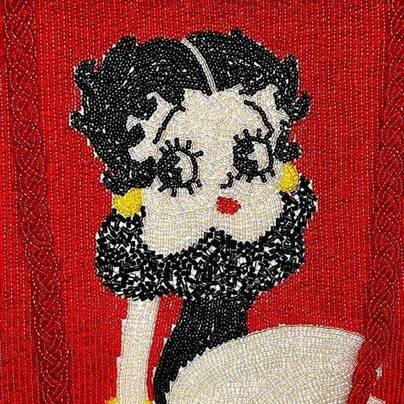 BETTY BOOP Y2K NEVER USED collected Large all handcrafted art beads iridescent - Picture 3 of 15